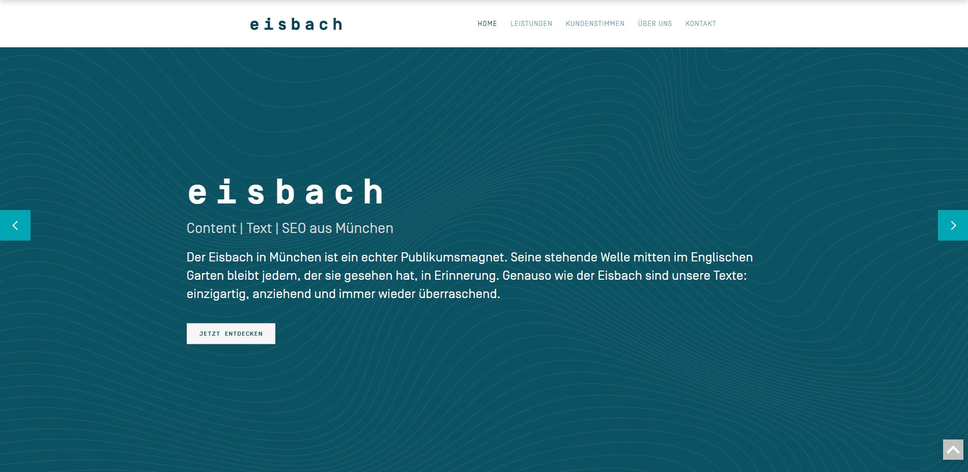 Screenshot Projekt eisbach Text | engelmann.digital